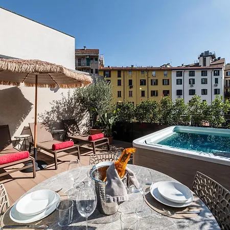 Ferienwohnung Modigliani Terrace Jacuzzi Golden House Mailand Exterior foto