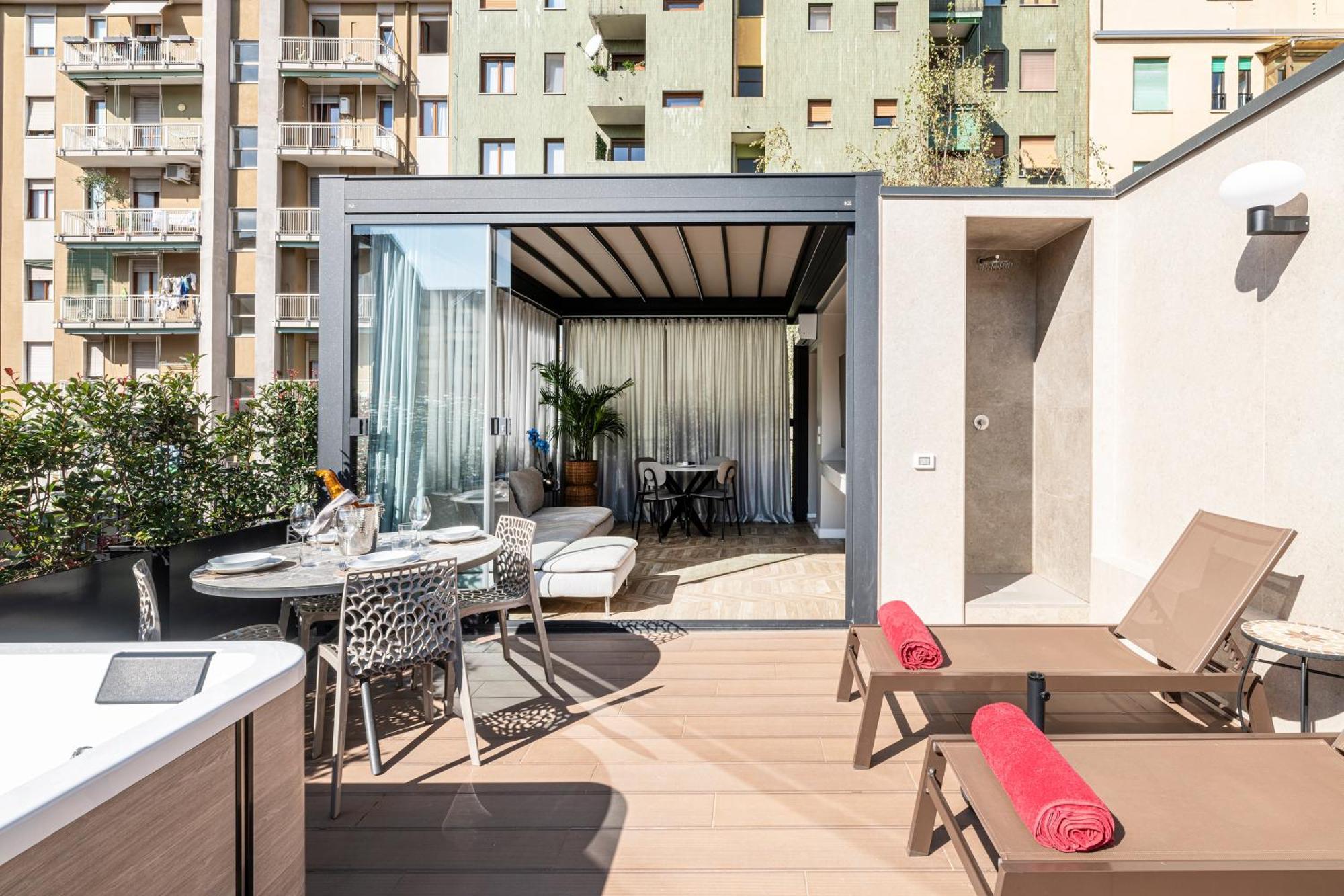 Appartement Modigliani Terrace Jacuzzi Golden House Milan